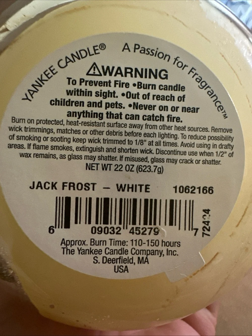 Yankee Candle seasonal glass scent